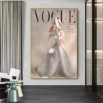affiche de mode vintage vogue