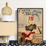 affiche de mode vintage