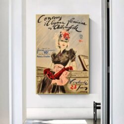affiche de mode vintage