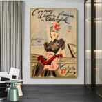 affiche de mode vintage