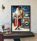 affiche de noel vintage
