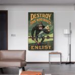 affiche de propagande destroy this mad brute