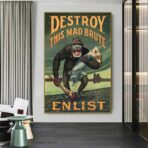 affiche de propagande destroy this mad brute
