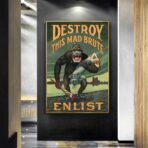 affiche de propagande destroy this mad brute
