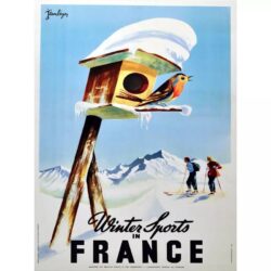affiche de ski vintage