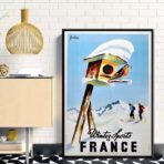 affiche de ski vintage