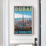 affiche dubai vintage