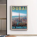 affiche dubai vintage