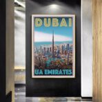 affiche dubai vintage