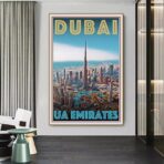 affiche dubai vintage