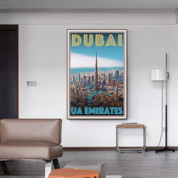 affiche dubai vintage