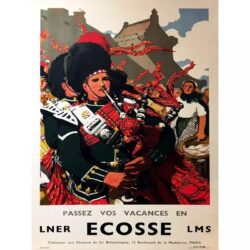 affiche ecosse vintage