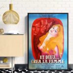 affiche et dieu créa la femme