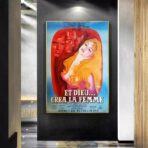 affiche et dieu créa la femme