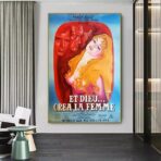 affiche et dieu créa la femme