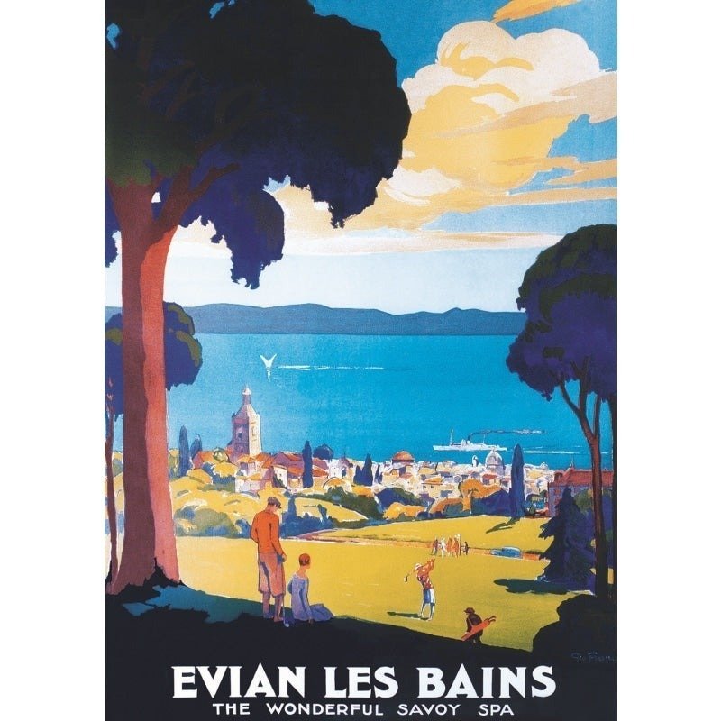 poster evian les bains poster evian les bains