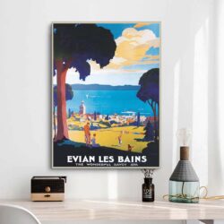 affiche évian les bains