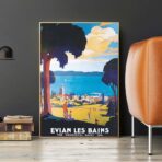 affiche évian les bains