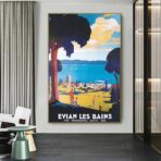 affiche évian les bains