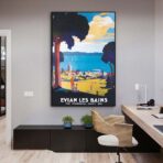 affiche évian les bains