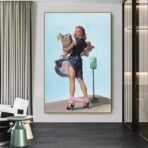 affiche femme vintage