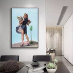 affiche femme vintage