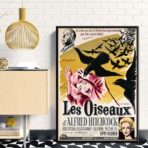 Affiche Film Les Oiseaux Hitchcock