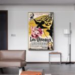 Affiche Film Les Oiseaux Hitchcock