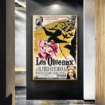 Affiche Film Les Oiseaux Hitchcock