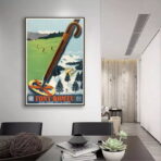affiche font remeu vintage