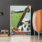 affiche font remeu vintage