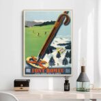 affiche font remeu vintage