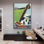 affiche font remeu vintage