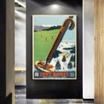 affiche font remeu vintage