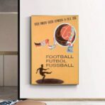 affiche football vintage