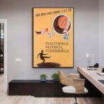 affiche football vintage