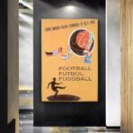affiche football vintage