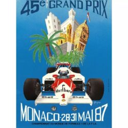 affiche formule 1 vintage