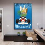affiche formule 1 vintage