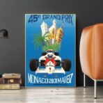 affiche formule 1 vintage