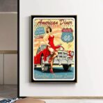 affiche garage vintage