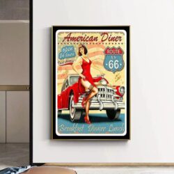 affiche garage vintage