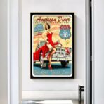 affiche garage vintage
