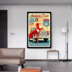 affiche garage vintage