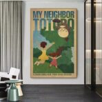 affiche ghibli vintage