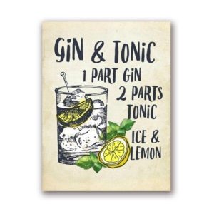 affiche gin tonic