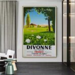 affiche golf vintage