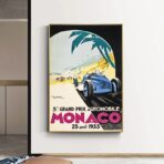 affiche grand prix monaco 1933