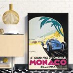 affiche grand prix monaco 1933