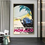 affiche grand prix monaco 1933